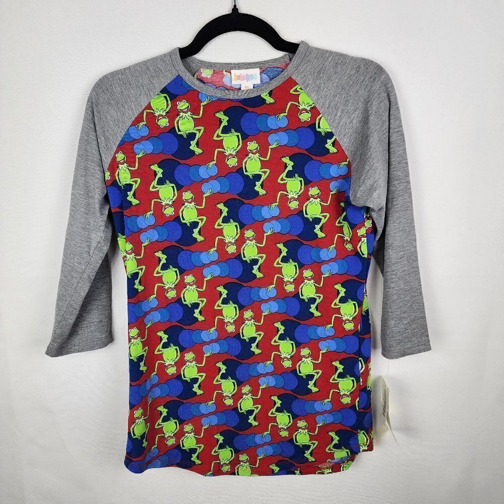NWT Lularoe‎ Disney Kermit Raglan Top XS